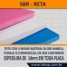 Placa 100% Borracha SBR RETA - 1,30 x 0,80- Espessura 14MM