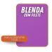 Placa de Borracha BLENDA com Filete Branco - 1,50 x 0,95 - 70% BORRACHA