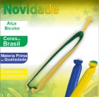 Tira/alça BICOLOR ESPECIAL BRASIL - Kit com 20 pares